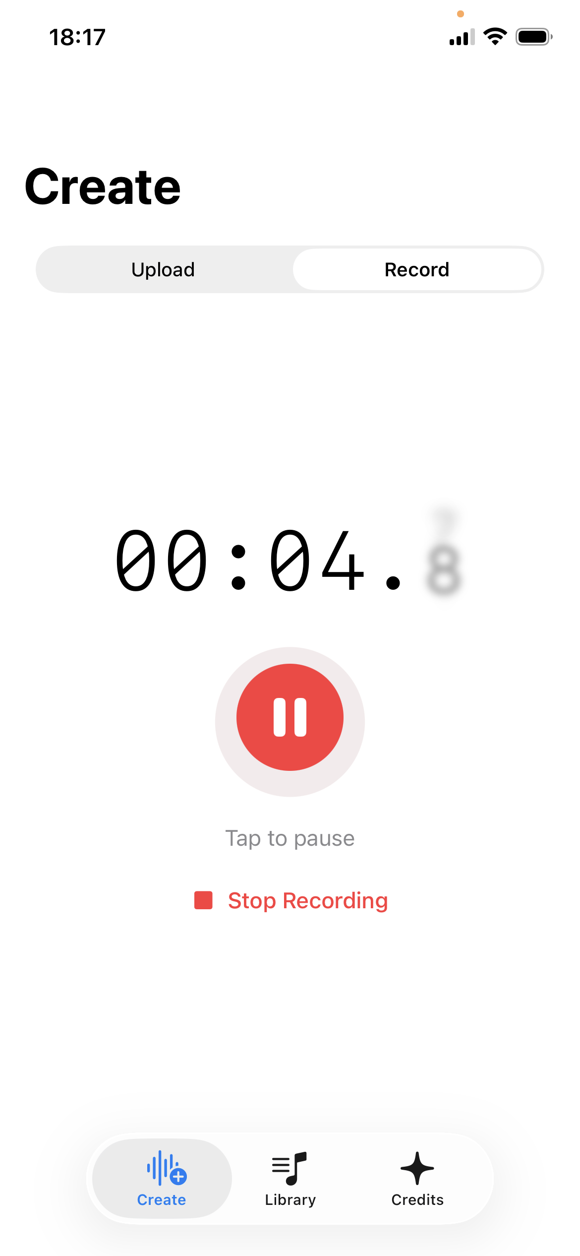 Recording in progress